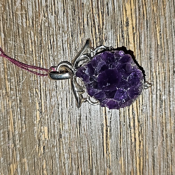 NEW Amethyst cluster pendant - Picture 4 of 6